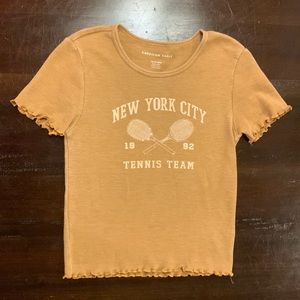 American Eagle ribbed graphic tee - size XS